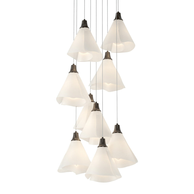 Hubbardton Forge 131102-SKT-LONG-14-SH1987 LED Pendant, Oil Rubbed Bronze