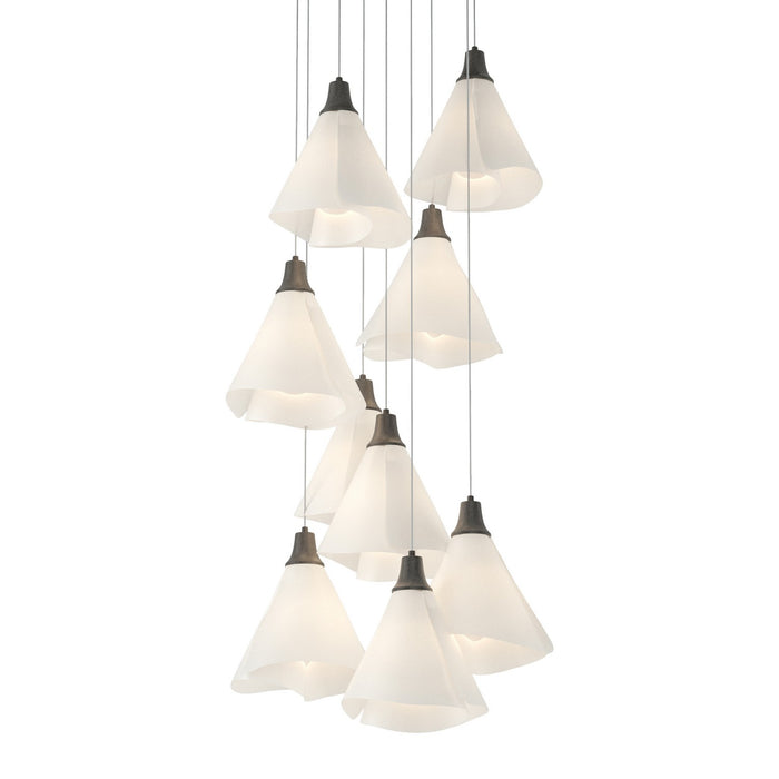 Hubbardton Forge 131102-SKT-LONG-20-SH1987 LED Pendant, Natural Iron