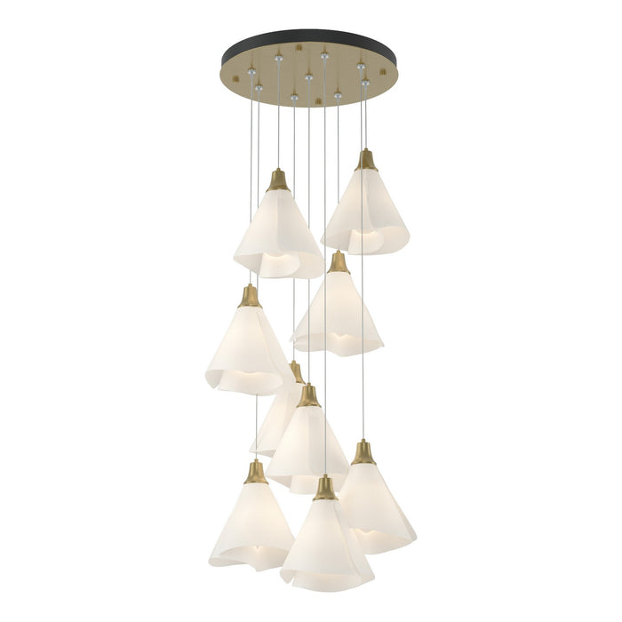 Hubbardton Forge 131102-SKT-STND-86-SH1987 LED Pendant, Modern Brass