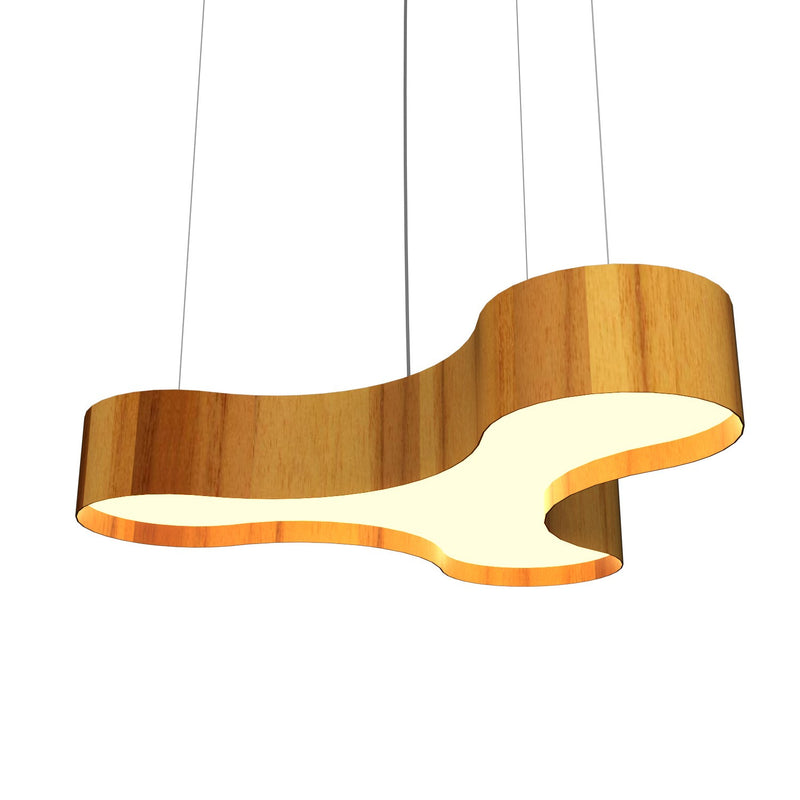 Accord Lighting 1222LED.12 LED Pendant, Teak