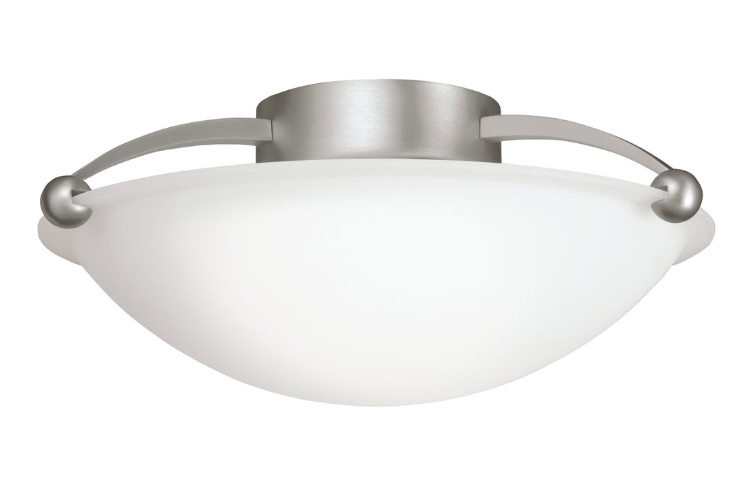 Kichler 8405NI Two Light Semi Flush Mount, Brushed Nickel