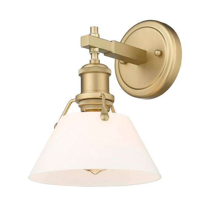Golden 3306-BA1 BCB-OP One Light Bath Vanity, Brushed Champagne Bronze