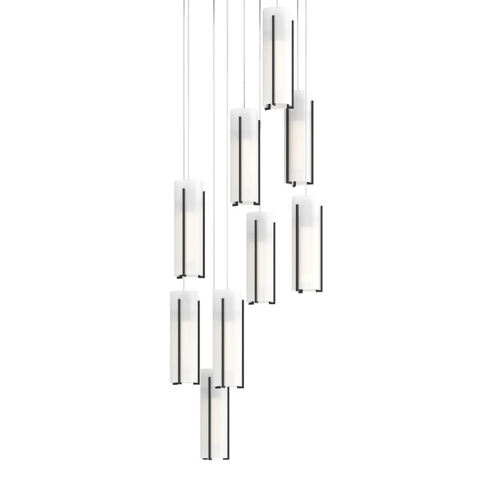 Hubbardton Forge 131104-SKT-LONG-10-GG0065 LED Pendant, Black