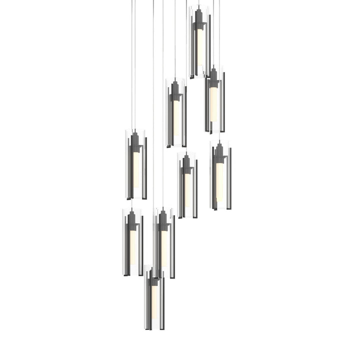 Hubbardton Forge 131104-SKT-LONG-10-ZM0065 LED Pendant, Black