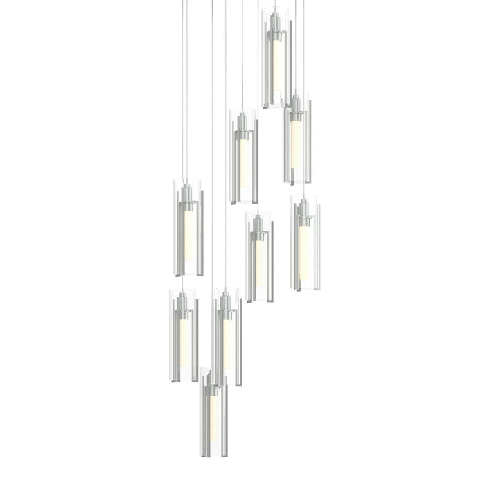 Hubbardton Forge 131104-SKT-LONG-82-ZM0065 LED Pendant, Vintage Platinum