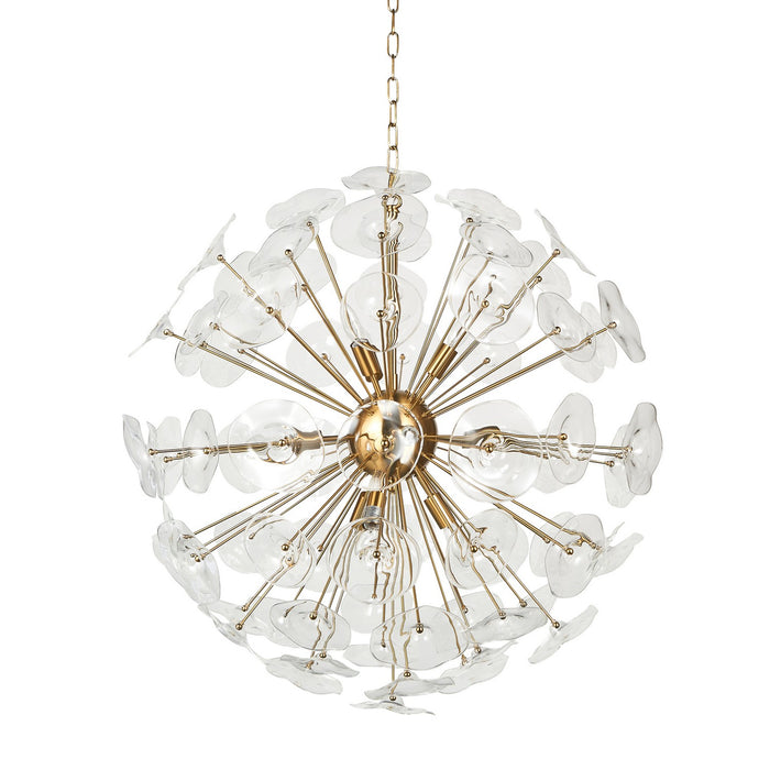 Terracotta Designs H21104G-10BR Ten Light Chandelier, Warm Brass