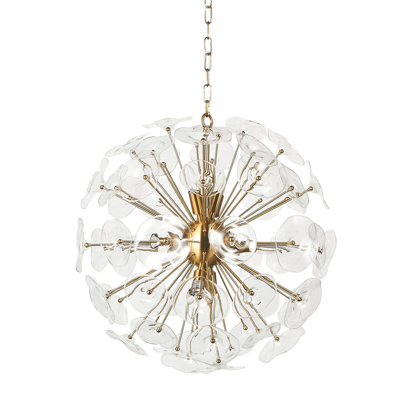 Terracotta Designs H21104G-8BR Eight Light Chandelier, Warm Brass