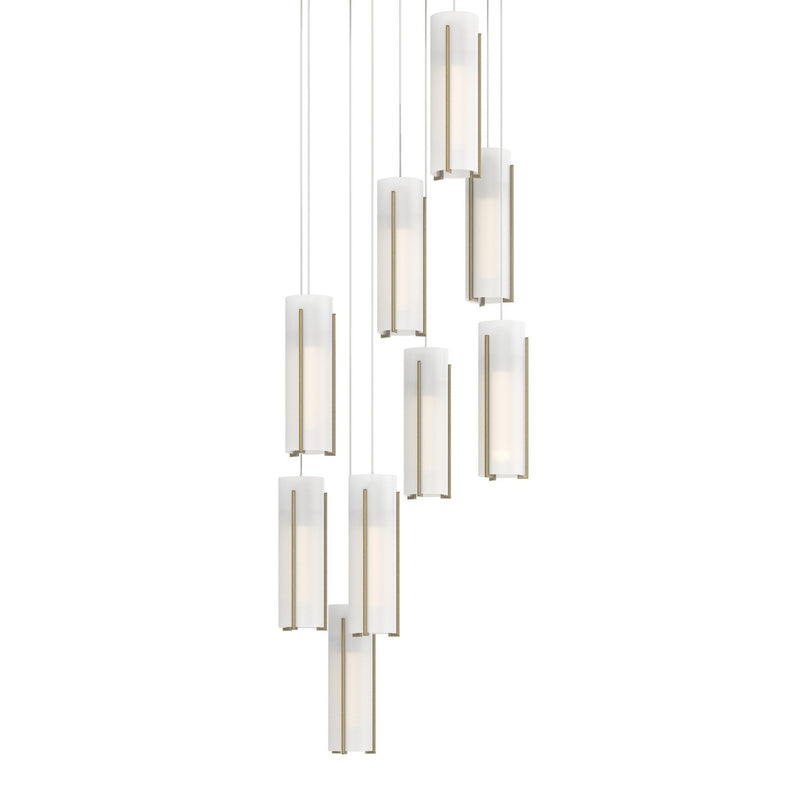 Hubbardton Forge 131104-SKT-LONG-86-GG0065 LED Pendant, Modern Brass