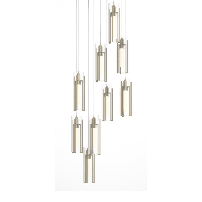Hubbardton Forge 131104-SKT-LONG-86-ZM0065 LED Pendant, Modern Brass