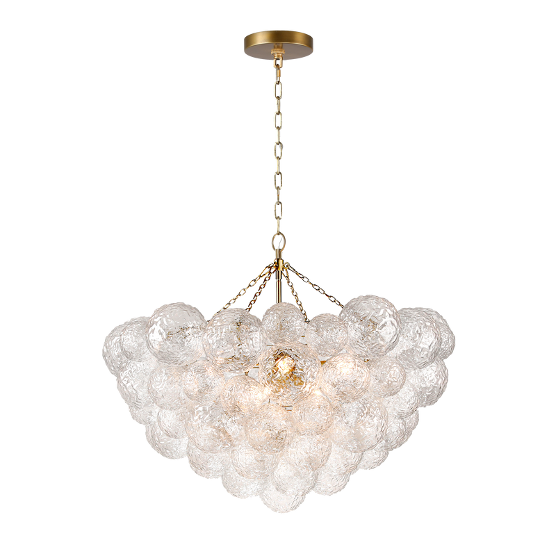 Terracotta Designs H23101RL-8 Eight Light Chandelier, Burnished Brass
