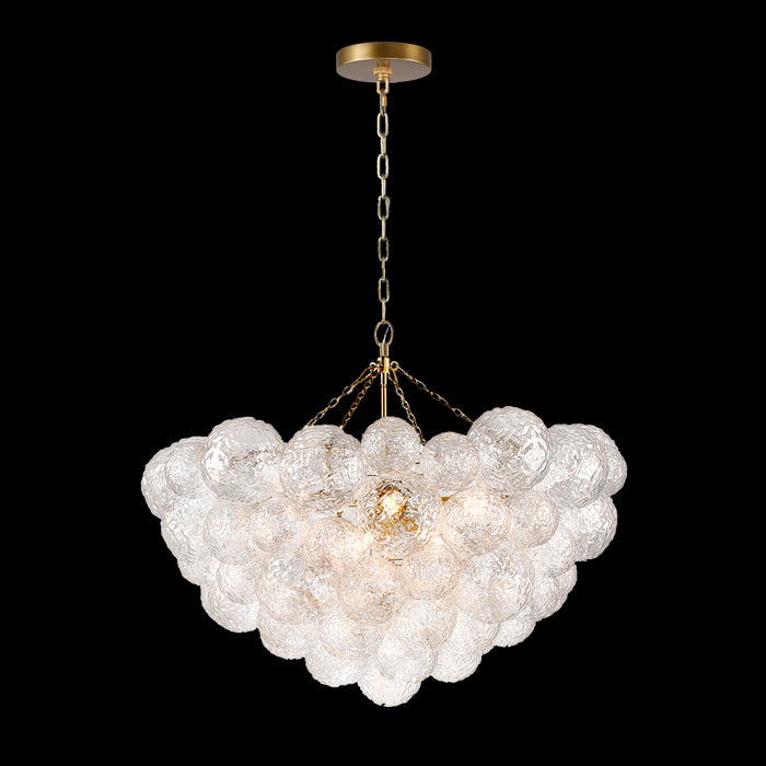 Terracotta Designs H23101RL-8 Eight Light Chandelier, Burnished Brass