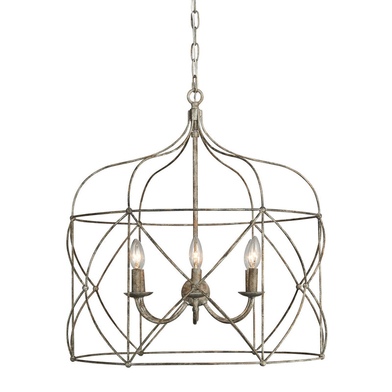 Terracotta Designs H23103-6 Six Light Chandelier, Washed Gray