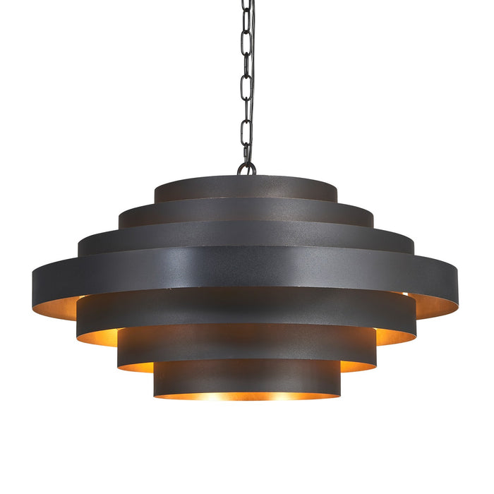 Terracotta Designs H23104-8 Eight Light Chandelier, Matte Black