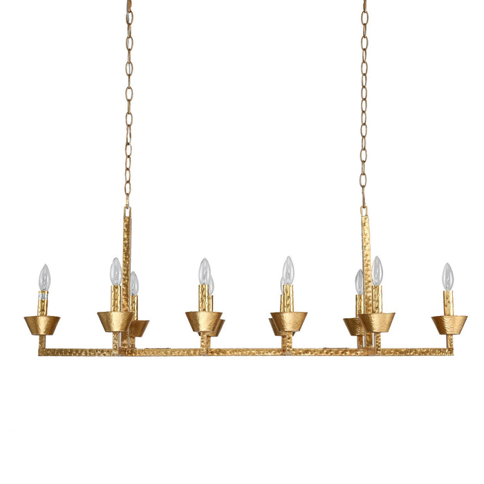 Terracotta Designs H23109-10G Ten Light Chandelier, Gold