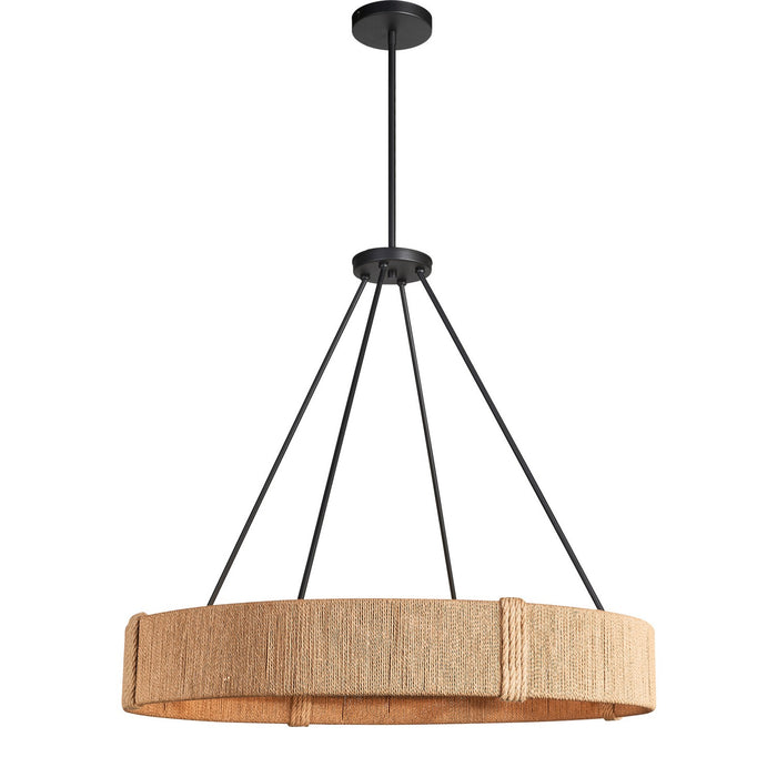 Terracotta Designs H23105-8 Ten Light Chandelier, Matte Black