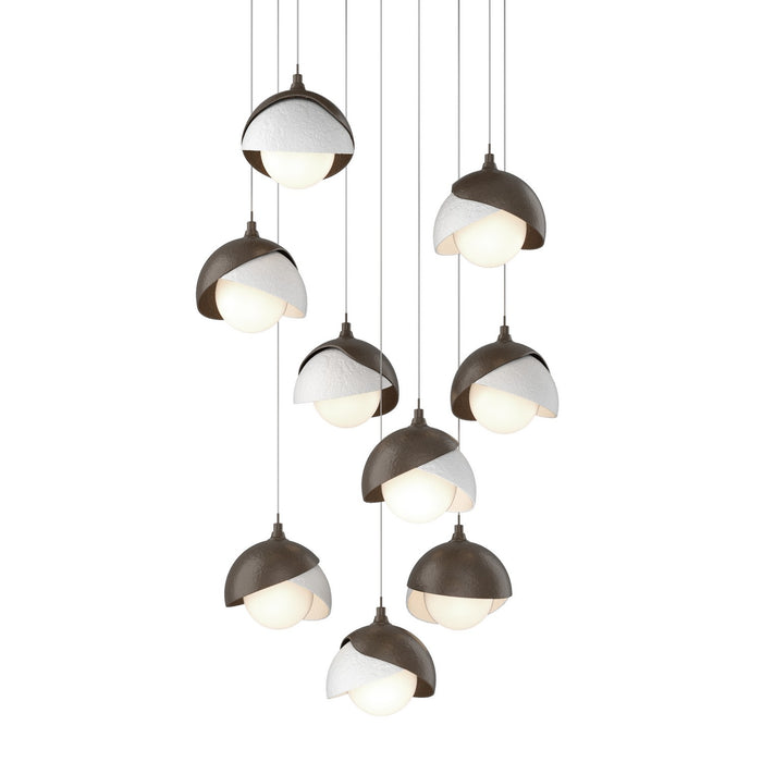 Hubbardton Forge 131105-SKT-LONG-05-02-GG0711 LED Pendant, Bronze