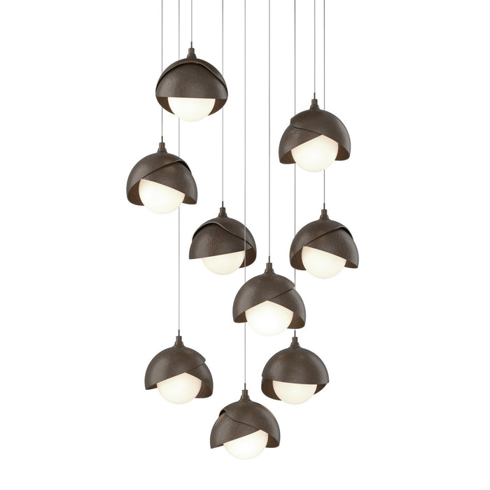 Hubbardton Forge 131105-SKT-LONG-05-05-GG0711 LED Pendant, Bronze
