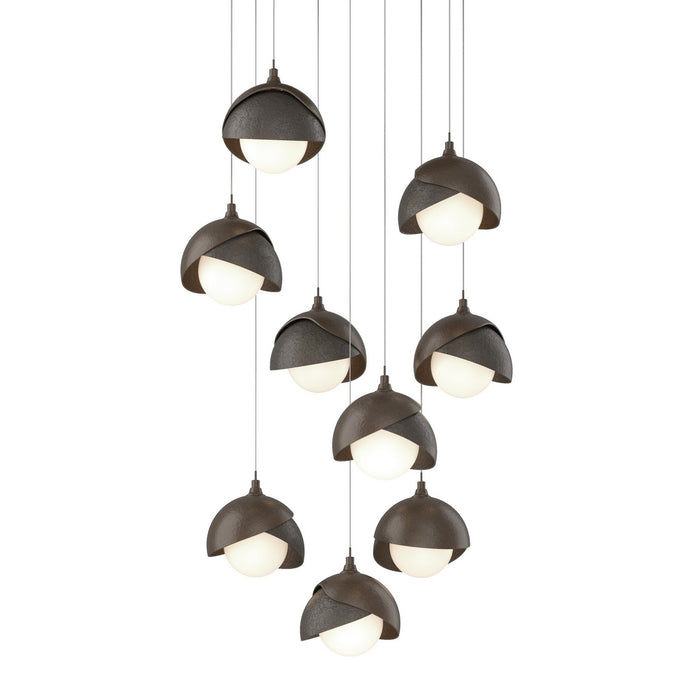 Hubbardton Forge 131105-SKT-LONG-05-07-GG0711 LED Pendant, Bronze