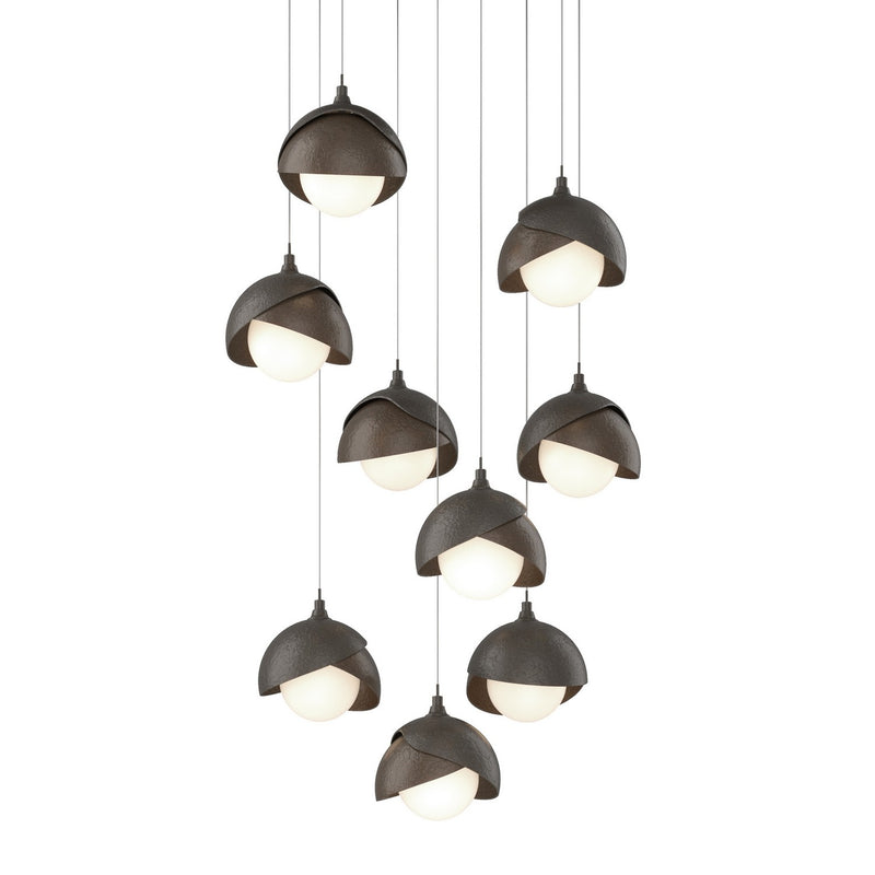 Hubbardton Forge 131105-SKT-LONG-07-05-GG0711 LED Pendant, Dark Smoke