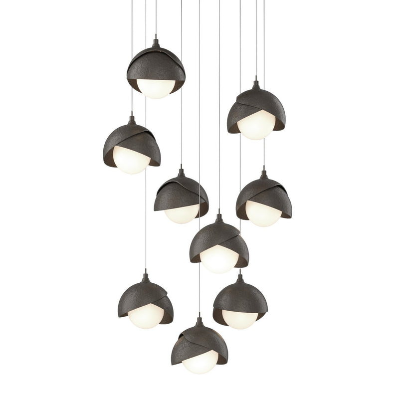 Hubbardton Forge 131105-SKT-LONG-07-07-GG0711 LED Pendant, Dark Smoke