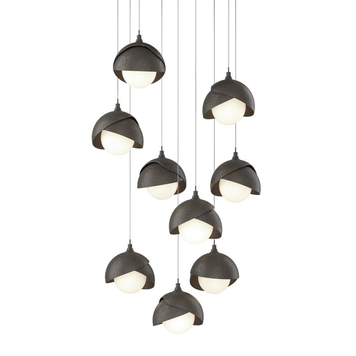 Hubbardton Forge 131105-SKT-LONG-07-07-GG0711 LED Pendant, Dark Smoke