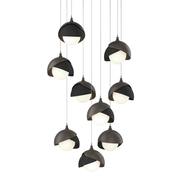 Hubbardton Forge 131105-SKT-LONG-07-10-GG0711 LED Pendant, Dark Smoke