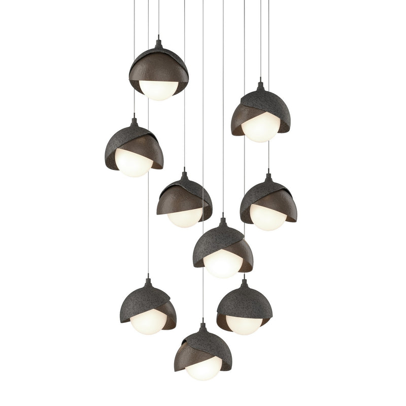 Hubbardton Forge 131105-SKT-LONG-20-20-GG0711 LED Pendant, Natural Iron