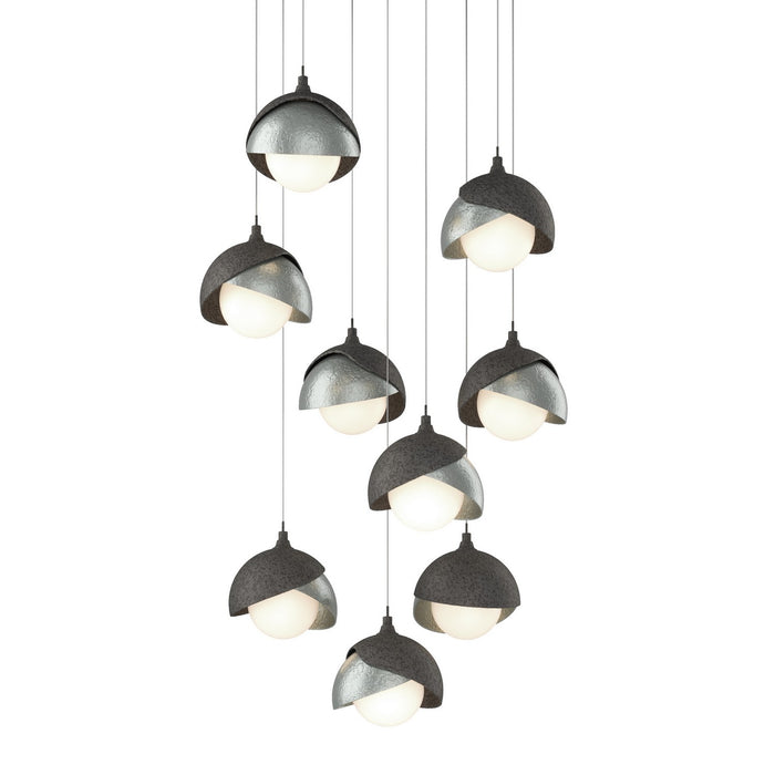 Hubbardton Forge 131105-SKT-LONG-20-82-GG0711 LED Pendant, Natural Iron