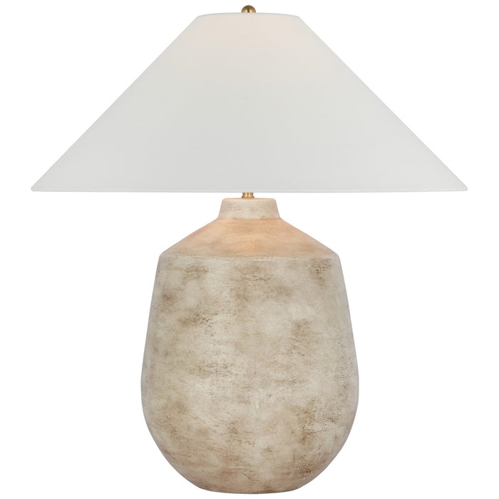 Visual Comfort Signature AL 3620WXB-L LED Table Lamp, Waxed Bisque Ceramic