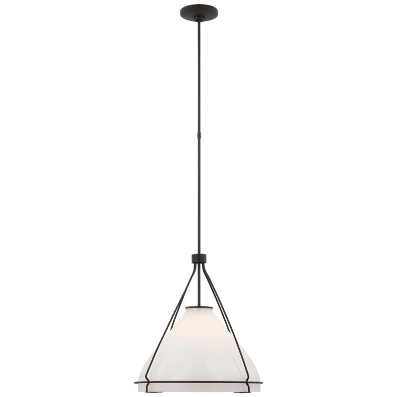 Visual Comfort Signature AL 5060WI-WG LED Pendant, Warm Iron