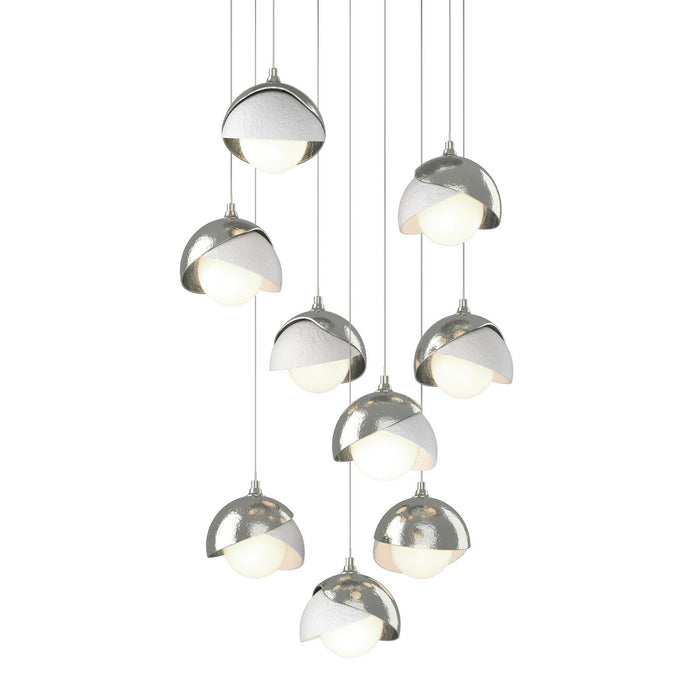 Hubbardton Forge 131105-SKT-LONG-85-02-GG0711 LED Pendant, Sterling