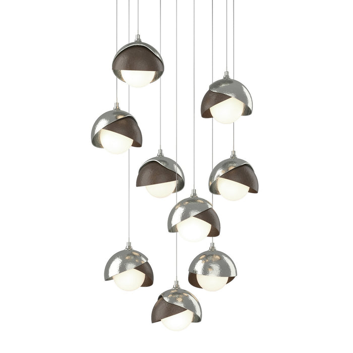 Hubbardton Forge 131105-SKT-LONG-85-05-GG0711 LED Pendant, Sterling
