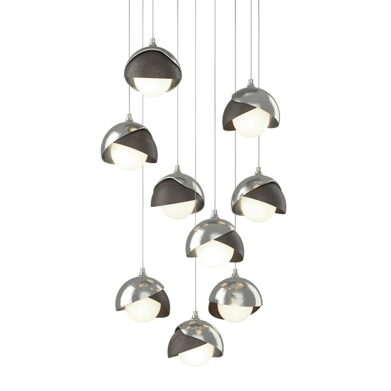 Hubbardton Forge 131105-SKT-LONG-85-07-GG0711 LED Pendant, Sterling