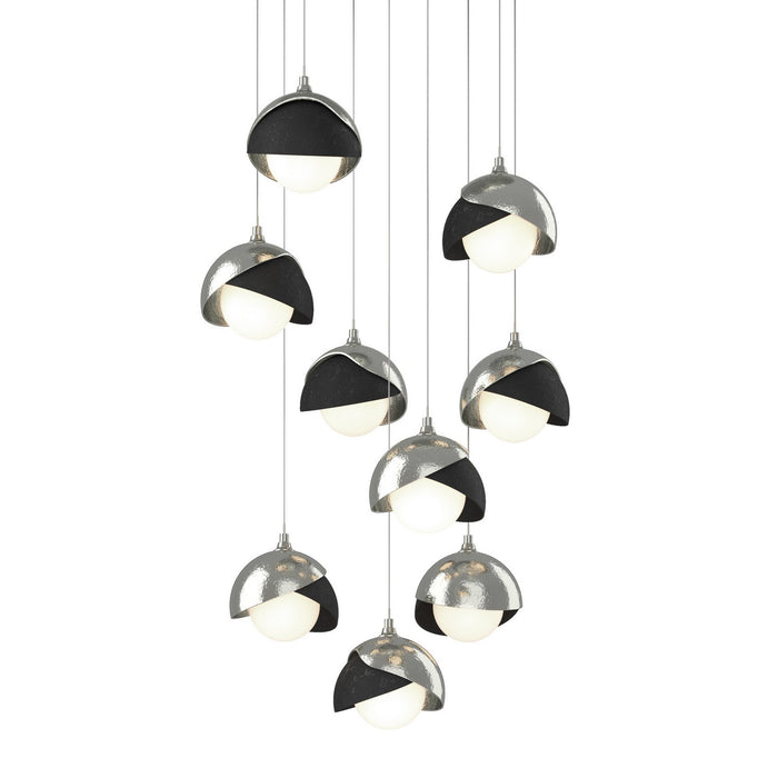 Hubbardton Forge 131105-SKT-LONG-85-10-GG0711 LED Pendant, Sterling