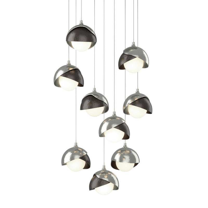 Hubbardton Forge 131105-SKT-LONG-85-14-GG0711 LED Pendant, Sterling
