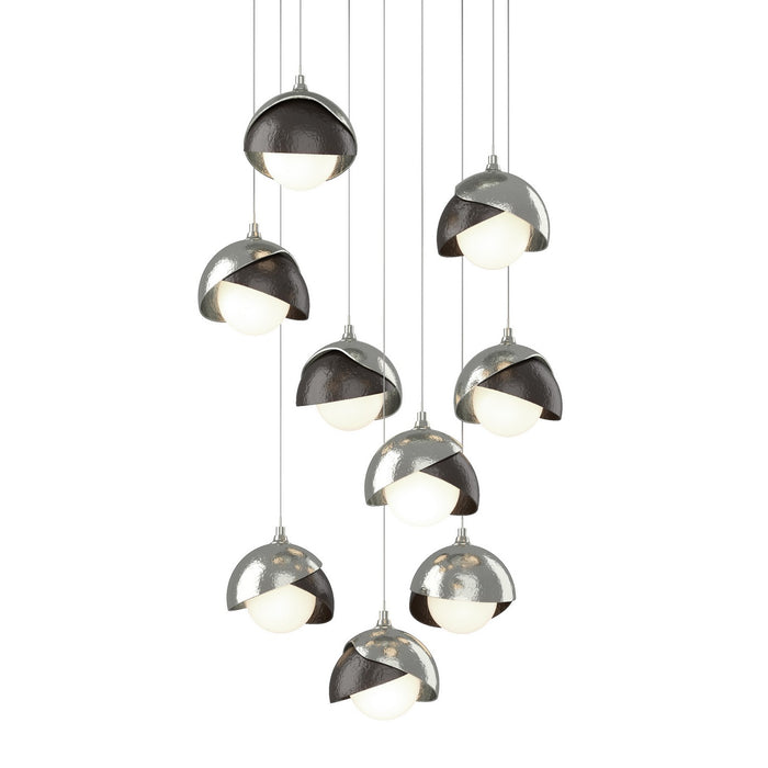 Hubbardton Forge 131105-SKT-LONG-85-14-GG0711 LED Pendant, Sterling
