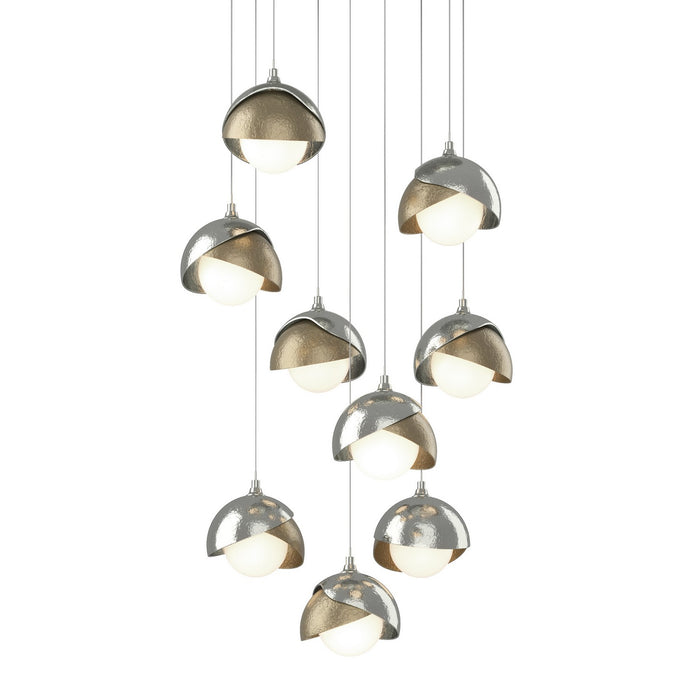 Hubbardton Forge 131105-SKT-LONG-85-84-GG0711 LED Pendant, Sterling