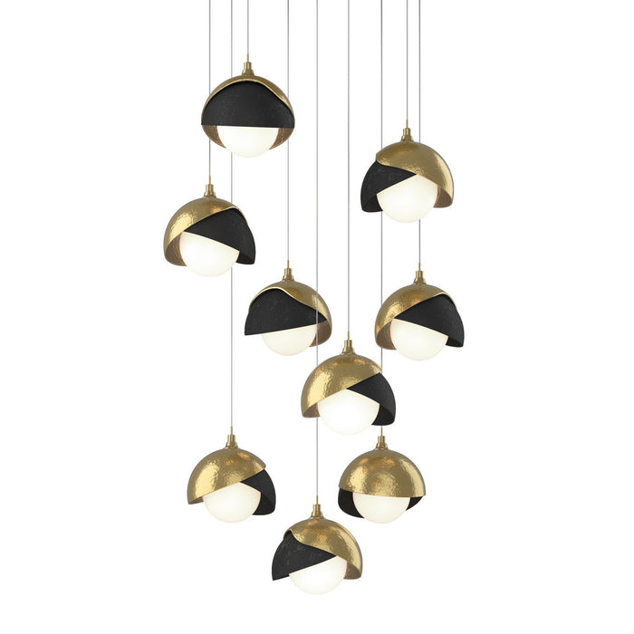 Hubbardton Forge 131105-SKT-LONG-86-10-GG0711 LED Pendant, Modern Brass