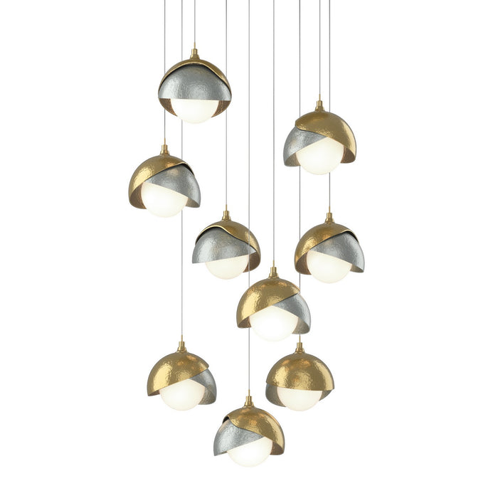 Hubbardton Forge 131105-SKT-LONG-86-82-GG0711 LED Pendant, Modern Brass