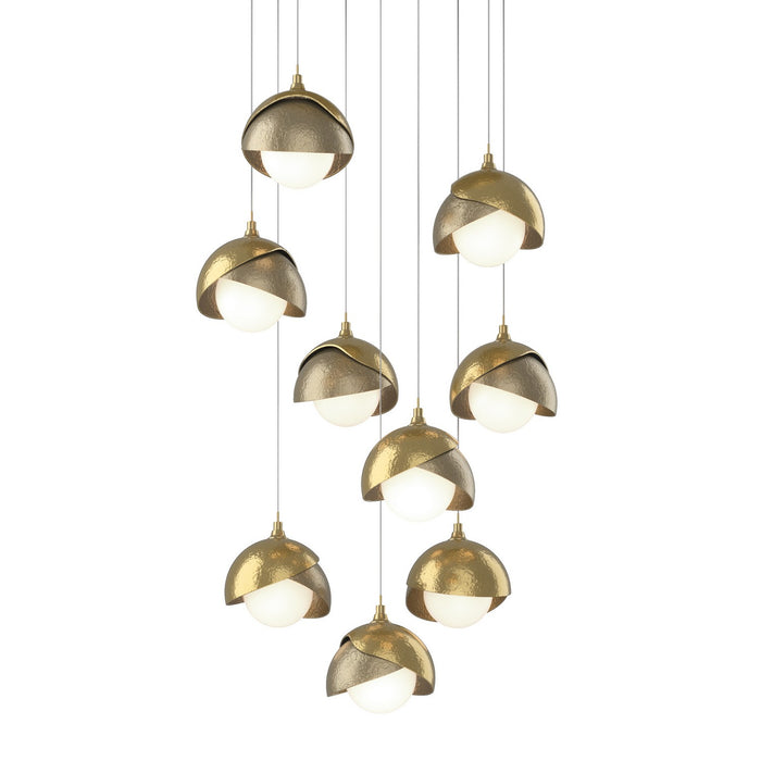 Hubbardton Forge 131105-SKT-LONG-86-84-GG0711 LED Pendant, Modern Brass