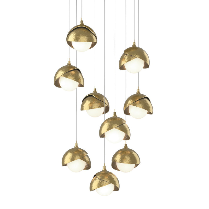 Hubbardton Forge 131105-SKT-LONG-86-86-GG0711 LED Pendant, Modern Brass