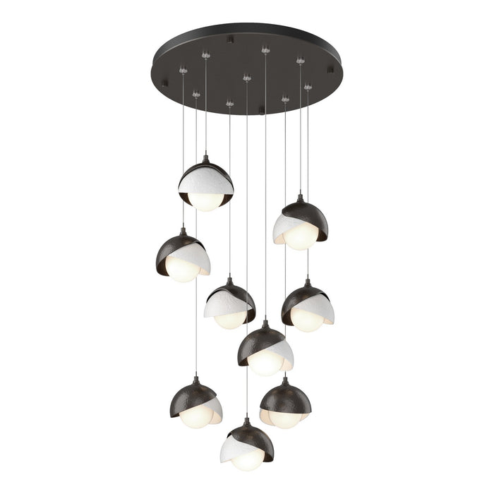 Hubbardton Forge 131105-SKT-STND-14-02-GG0711 LED Pendant, Oil Rubbed Bronze