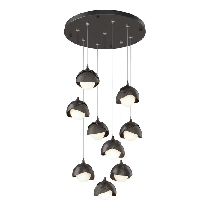 Hubbardton Forge 131105-SKT-STND-14-07-GG0711 LED Pendant, Oil Rubbed Bronze