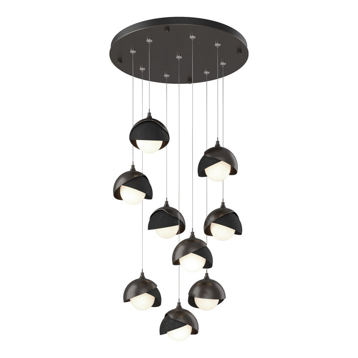 Hubbardton Forge 131105-SKT-STND-14-10-GG0711 LED Pendant, Oil Rubbed Bronze