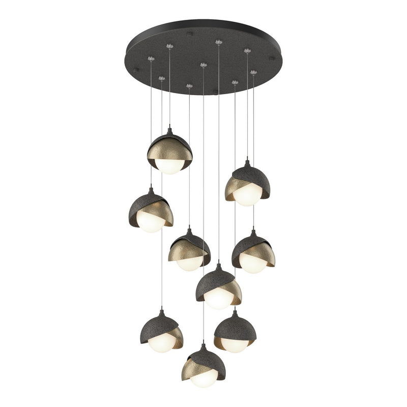 Hubbardton Forge 131105-SKT-STND-20-84-GG0711 LED Pendant, Natural Iron