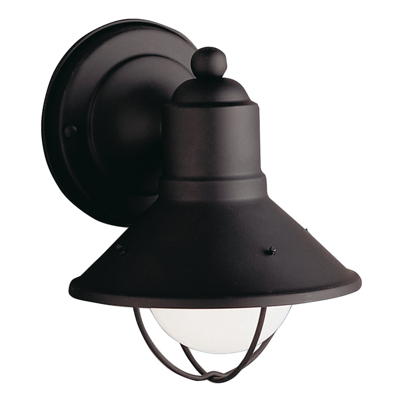 Kichler 9021BK One Light Outdoor Wall Mount, Black