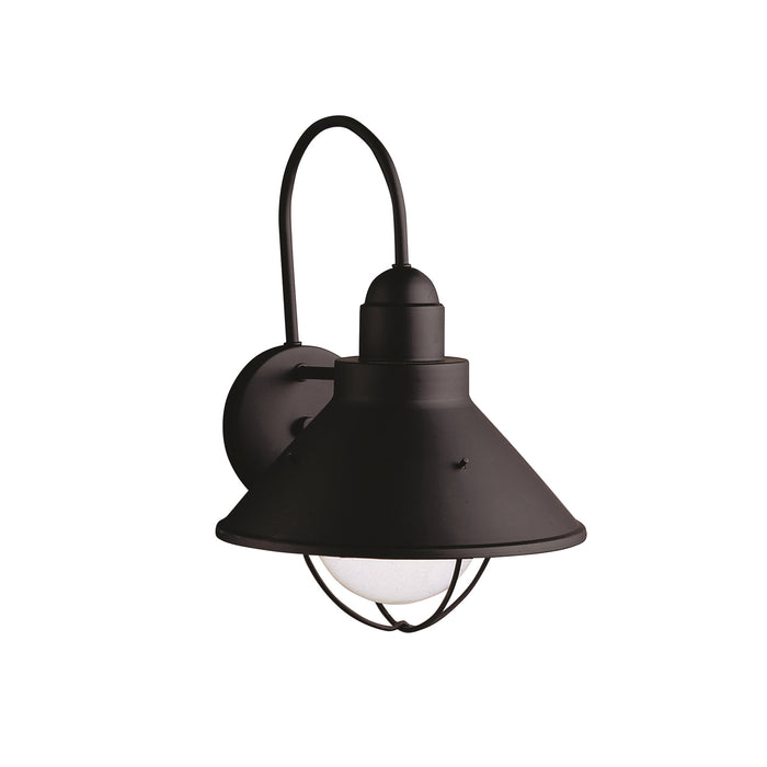 Kichler 9023BK One Light Outdoor Wall Mount, Black