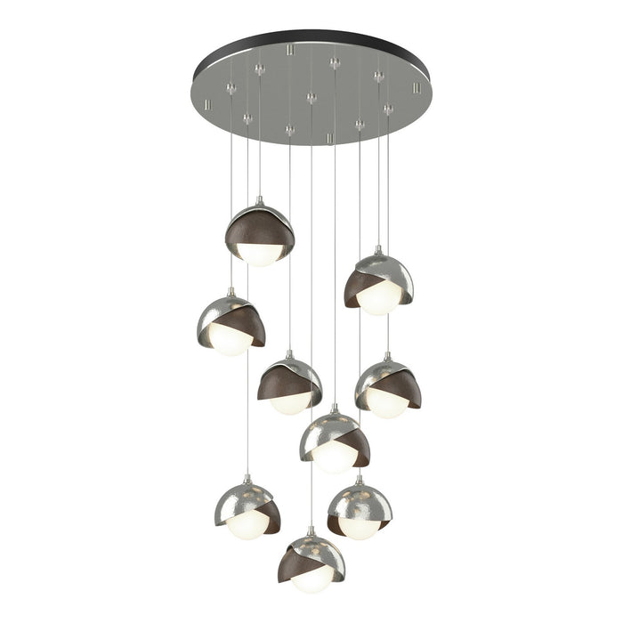 Hubbardton Forge 131105-SKT-STND-85-05-GG0711 LED Pendant, Sterling