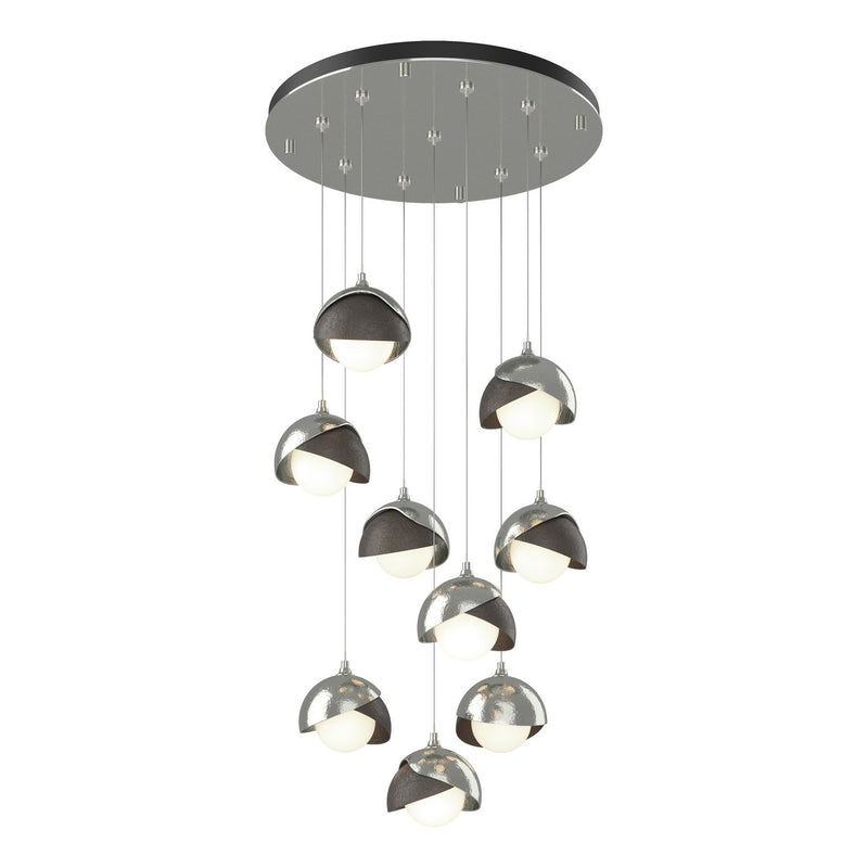Hubbardton Forge 131105-SKT-STND-85-07-GG0711 LED Pendant, Sterling