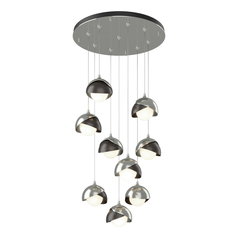 Hubbardton Forge 131105-SKT-STND-85-14-GG0711 LED Pendant, Sterling